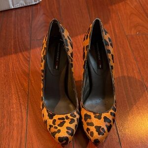 Banana Republic Animal Print Heels - Brown and Black-size 6